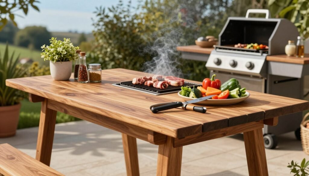 outdoor cooking table outdoor cooking table